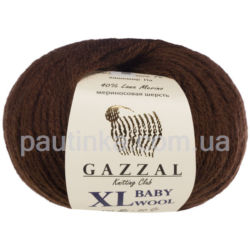 Gazzal Baby wool XL (Газал бебі вул хл) 807 шоколад