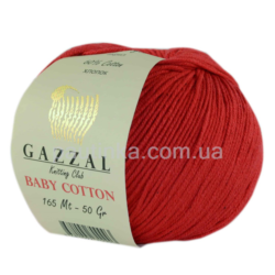 Gazzal Baby Cotton (Газал бебі котон) 3443 червоний