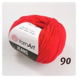 Yarn Art Jeans (Джинс Ярнарт) 90 красный