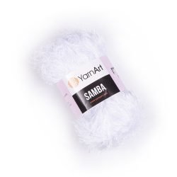 Самба -501 -YarnArt Samba травка білий