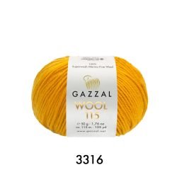 Газал Вул 115м - 3316 - Gazzal Wool 115 мериносова вовна