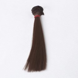 Волосся для ляльки коричневе 15см*100см Треси