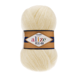 Ангора Реал 40 - № 01 - Alize Angora Real 40