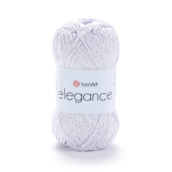 Елеганс 101 бавовняний шнурок з люрексом Yarnart Elegance
