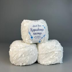 Королівська паєтка на бавовні 15 білий